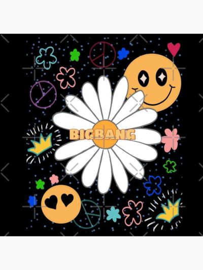 Alternative view of Bigbang K Pop Logo Combination Design Throw Pillow