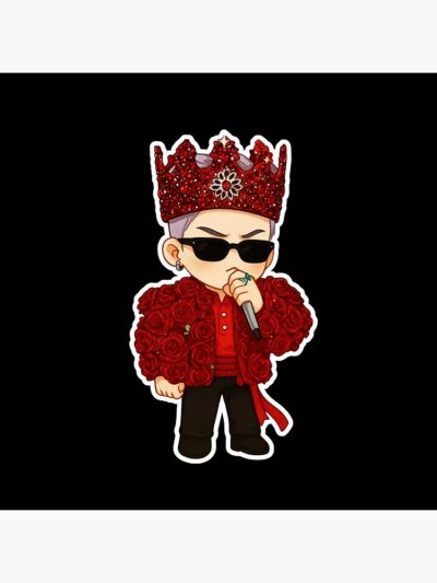 Alternative view of Cute Chibi G Dragon Gd Red Roses Coat Ubersch World Tour Tapestry