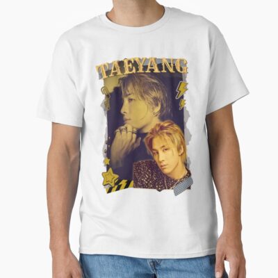 Alternative view of Taeyang Bigbang Retro Y2k Preppy Yellow Scrapbook Collage Design T-shirt