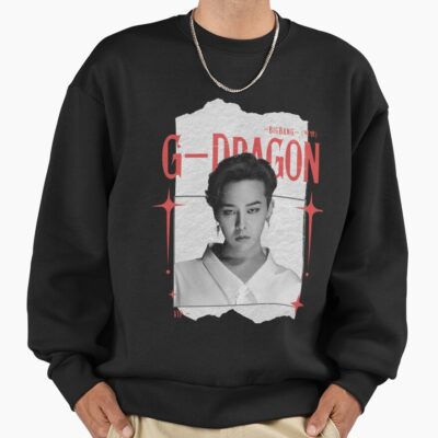 Alternative view of G Dragon Bigbang Kwon Ji Yong Retro Y2k Preppy Red And Black Scrapbook Collage Design Sweatshirt